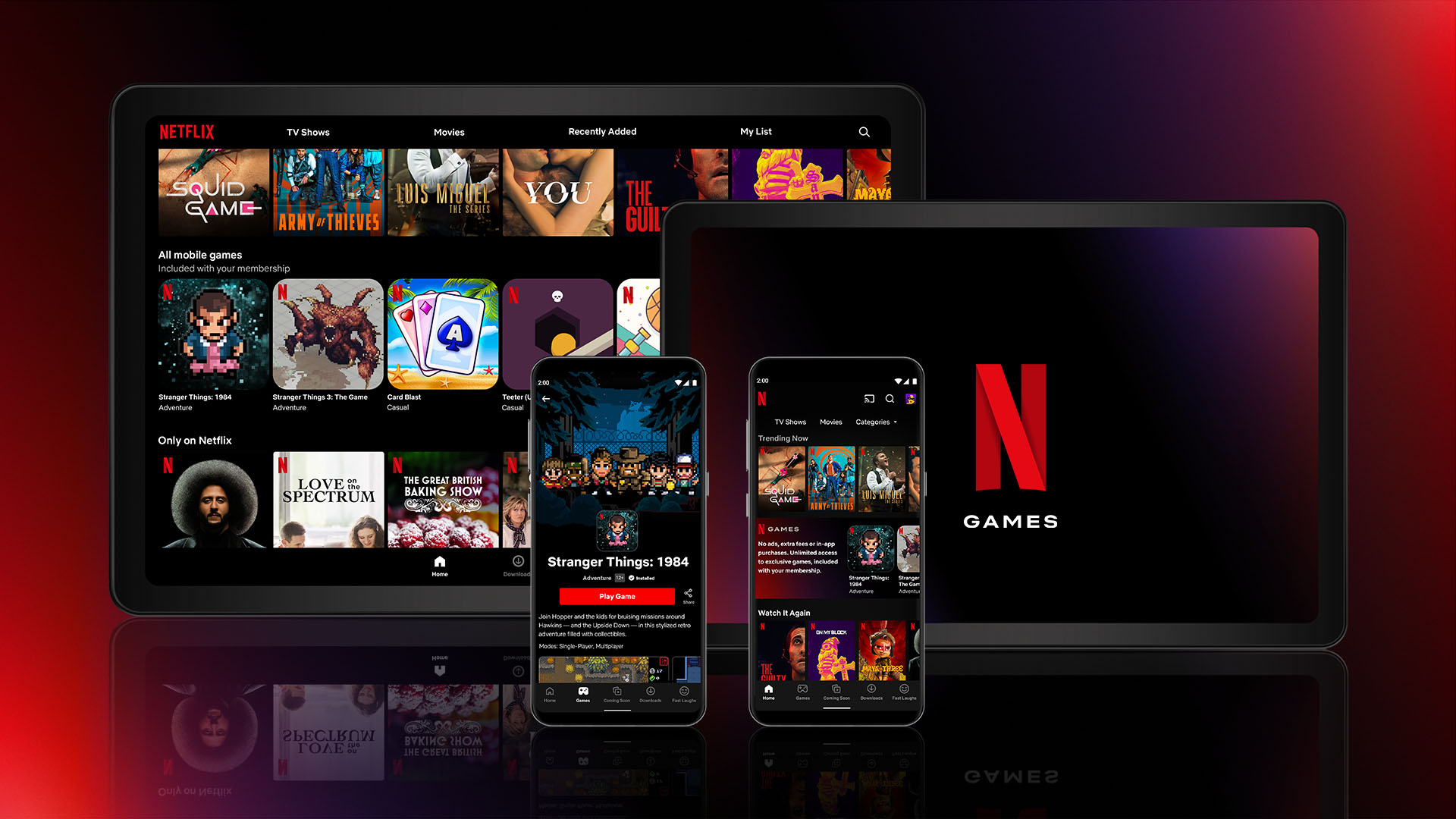 Des jeux Netflix sur mobile