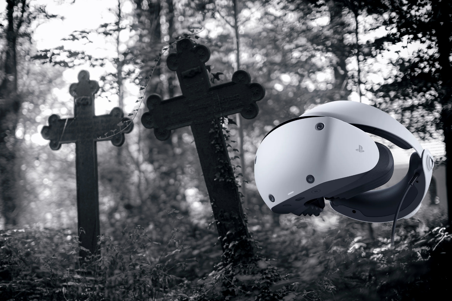 PSVR2 dans un cimetière