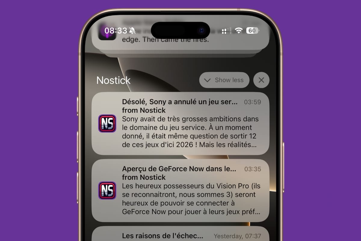 Soyez le premier au courant des actus de Nostick avec les notifications web !